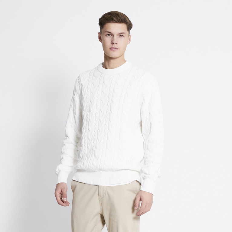Cable-knit sweater "Tage" Offwhite 2